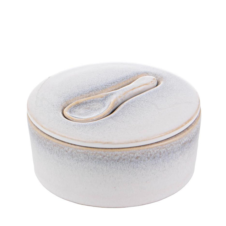 Maison Salt Cellar With Spoon 12.5x12.5x6cm