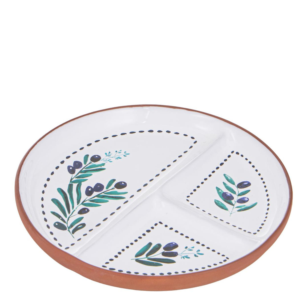 Riviera 3 Section Platter 23x23x3cm