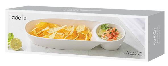 Alto Serve &amp; Share Oval Chip &amp; Dip Bowl 38x13x6cm