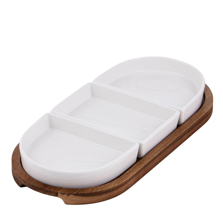 Alto Serve &amp; Share 4pc Shallow Modular Server 30x15x5.08cm