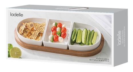 Alto Serve &amp; Share 4pc Shallow Modular Server 30x15x5.08cm