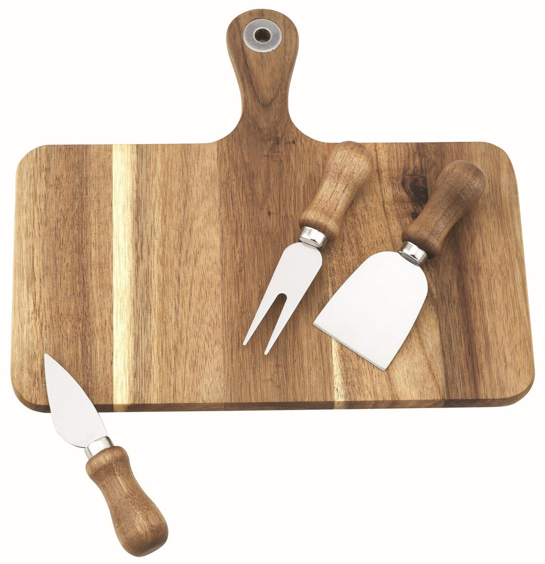 Gather 4pc Cheese Knife &amp; Board Set 25x29x1.5cm