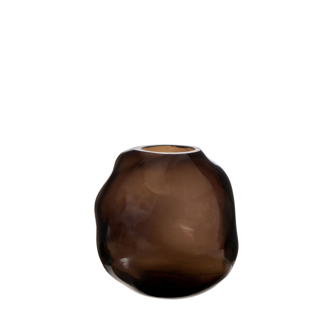 Miya Vase 16x16x16cm Brown