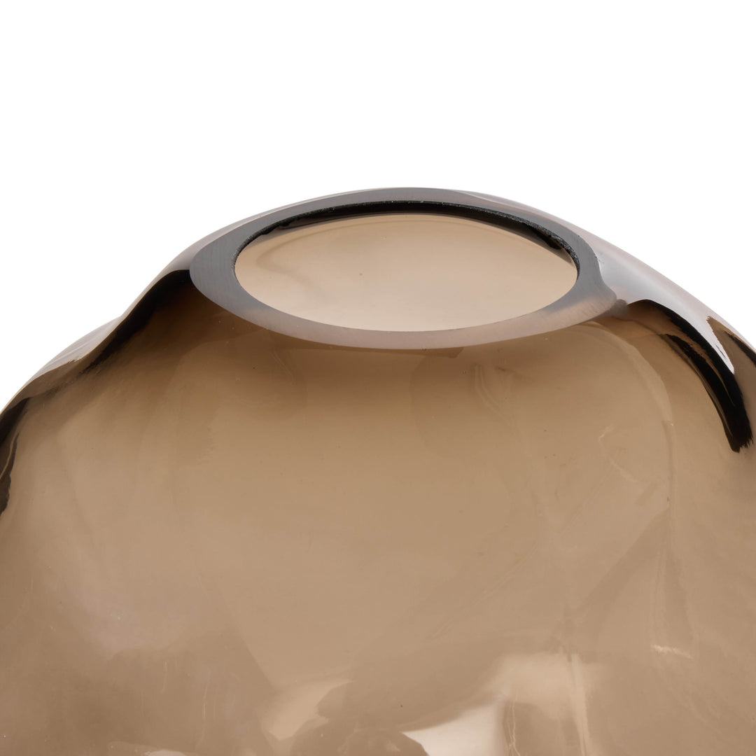 Miya Vase 16x16x16cm Brown