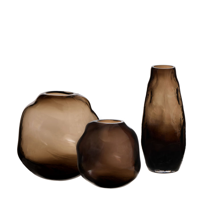 Miya Vase 21x21x20.5cm Brown