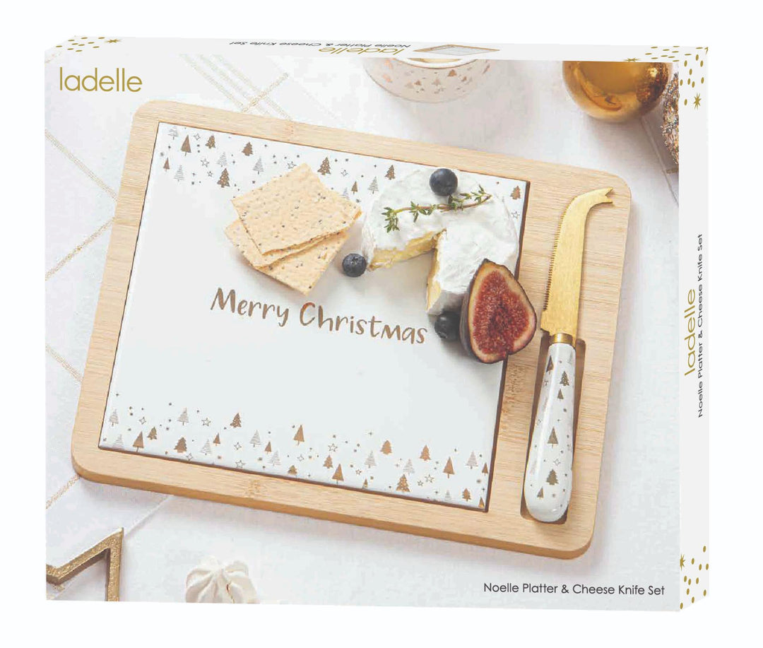 Noelle Platter and Cheese Knife Set