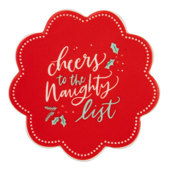 Dasher Naughty List Mug & Coaster Set
