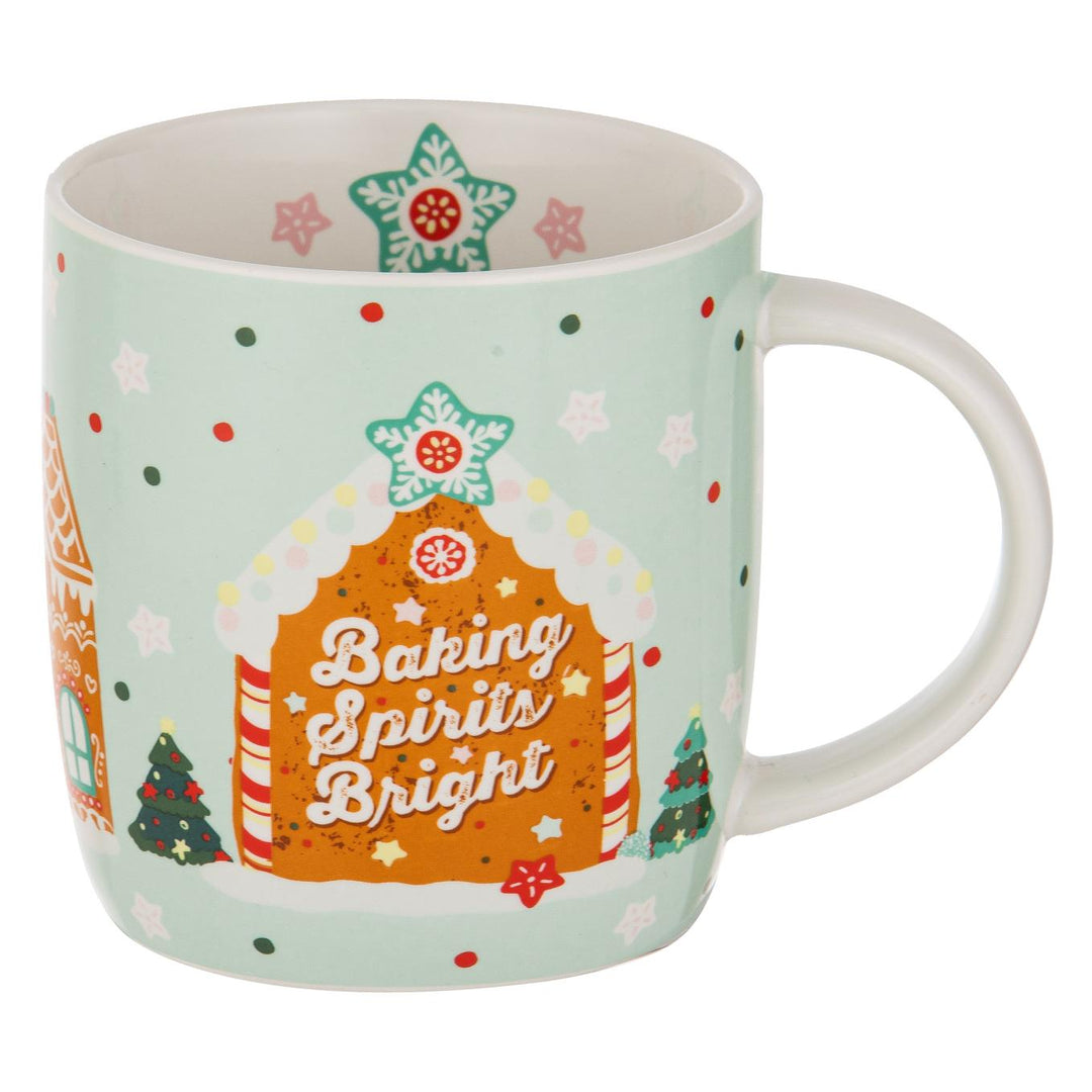 Dasher Gingerbread Mug & Coaster Set