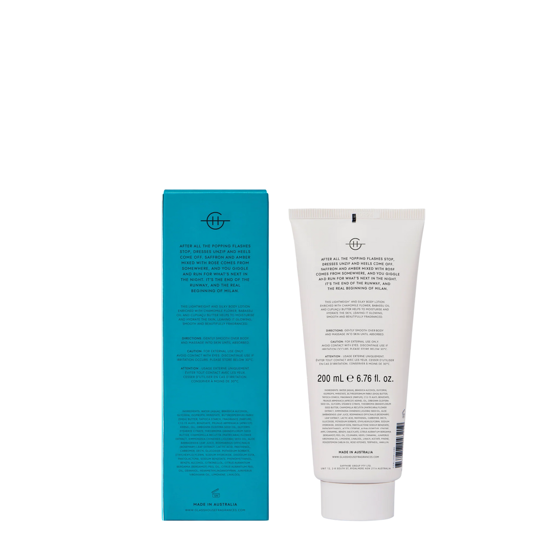 Glasshouse Fragrances 200ml Body Lotion - Midnight In Milan