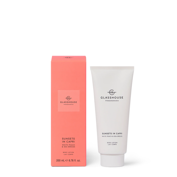 Glasshouse Fragrances 200ml Body Lotion - Sunsets In Capri