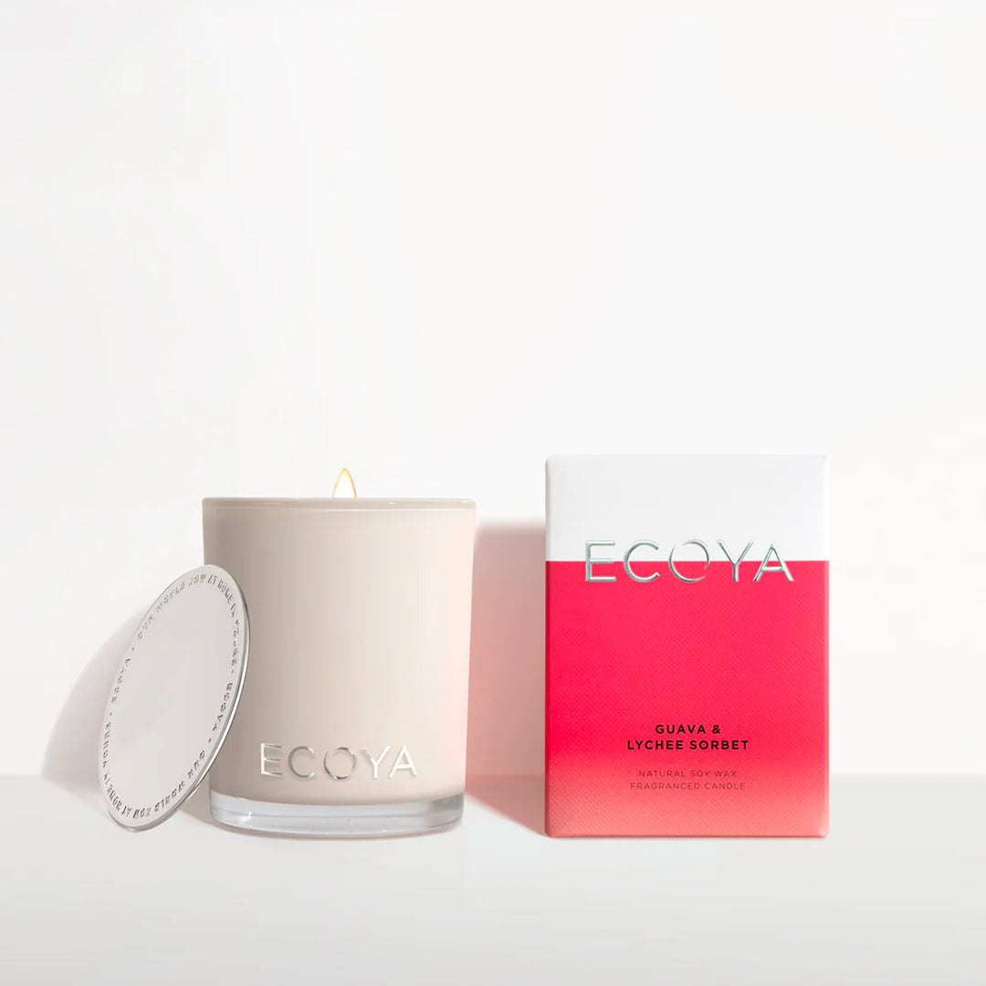 Ecoya Guava & Lychee Sorbet Mini Madison Candle 80g