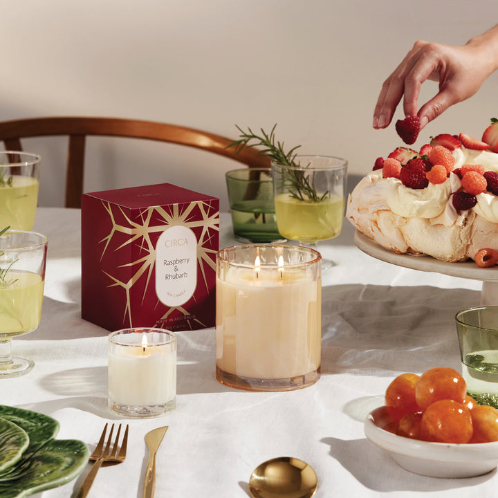 Circa Raspberry & Rhubarb 350g Candle