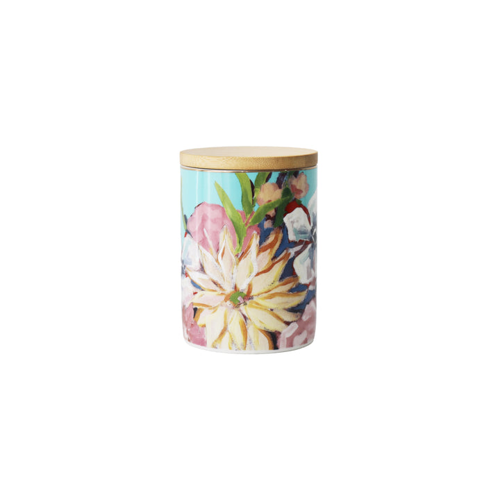 Blossom Medium Canister Blue