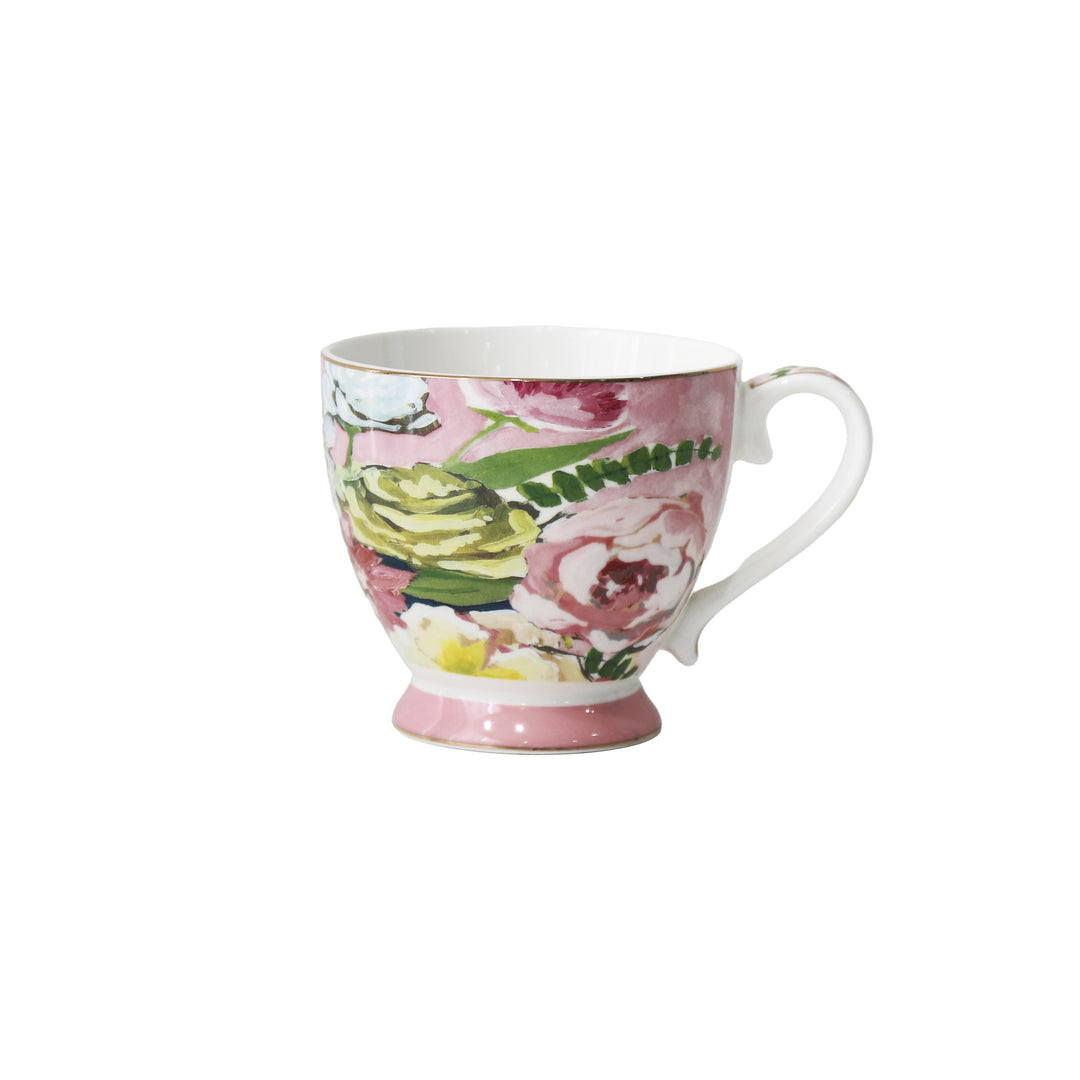 Blossom Footed Mug Pink