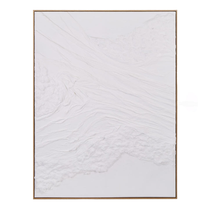 AM Amira Hand Painted Wall Art 118x5.2x90cm White