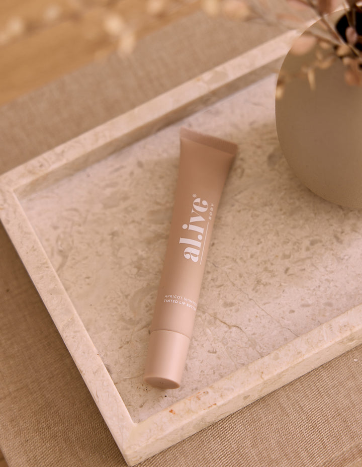 Al.ive Body Tinted Lip Butter - Apricot Shimmer