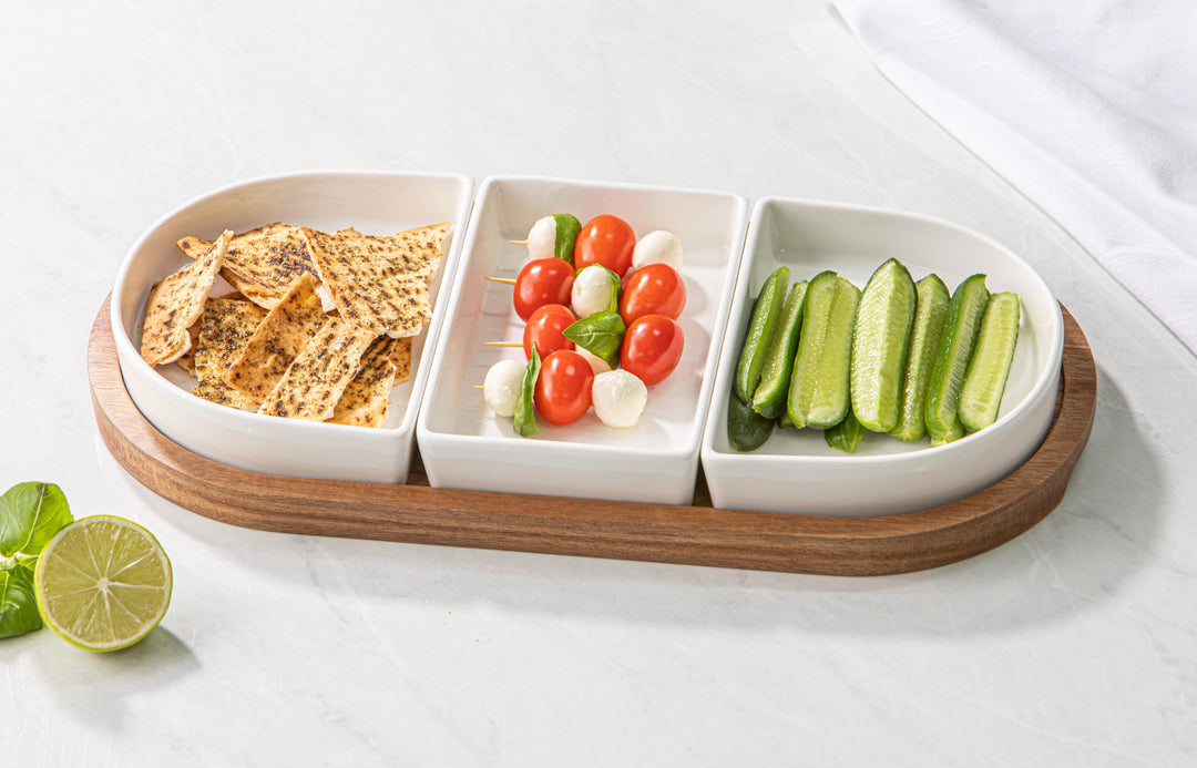 Alto Serve &amp; Share 4pc Shallow Modular Server 30x15x5.08cm
