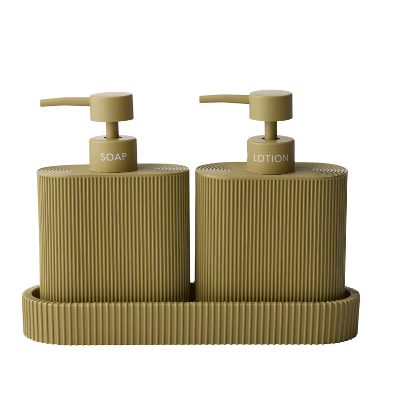 Sid Olive S/2 Dispenser w Tray 24x19cm