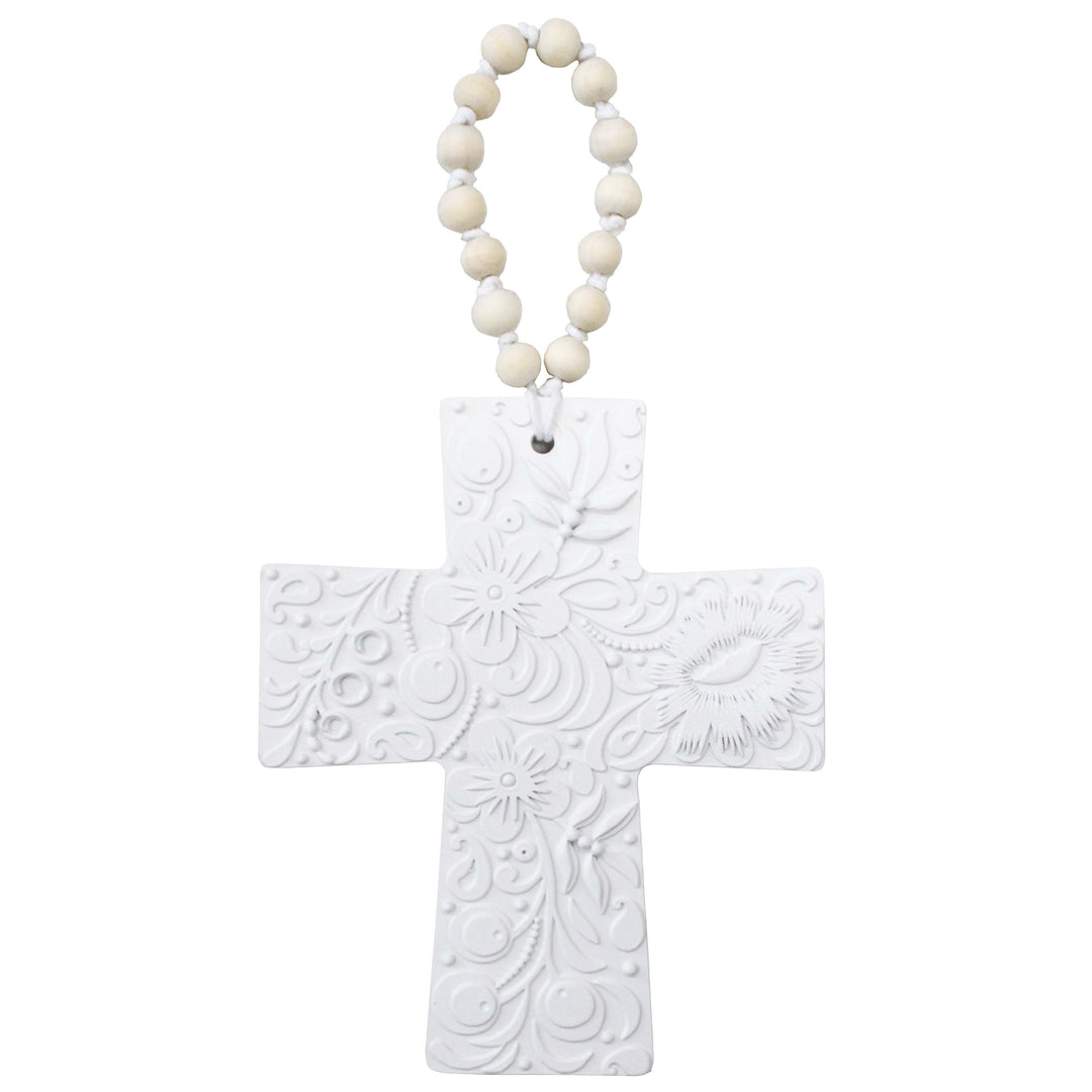 Cross Lrg Embossed 18x1x22.5cm