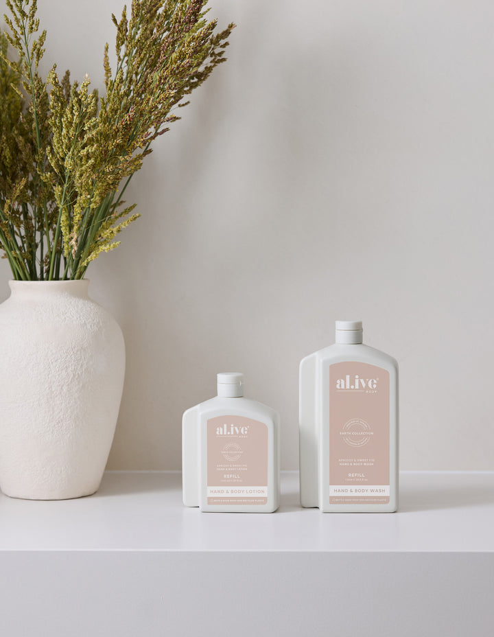 Al.ive Body Hand & Body Wash Refill - Apricot & Sweet Fig