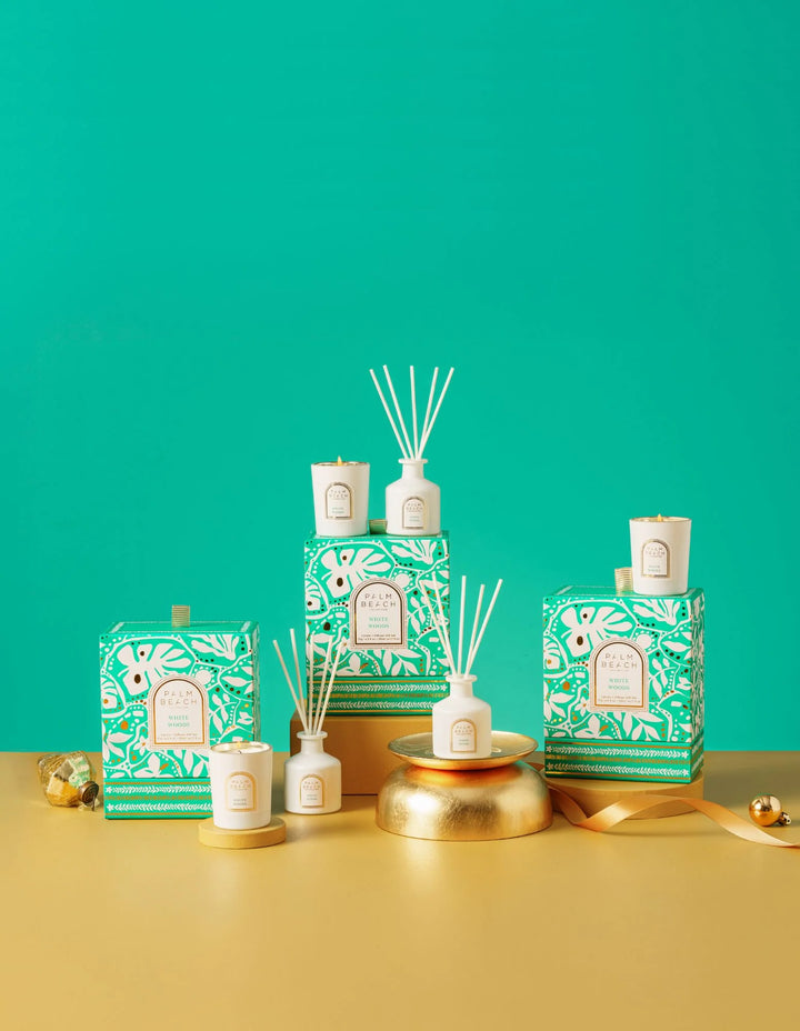 Palm Beach Collection Candle + Diffuser Set - White Woods
