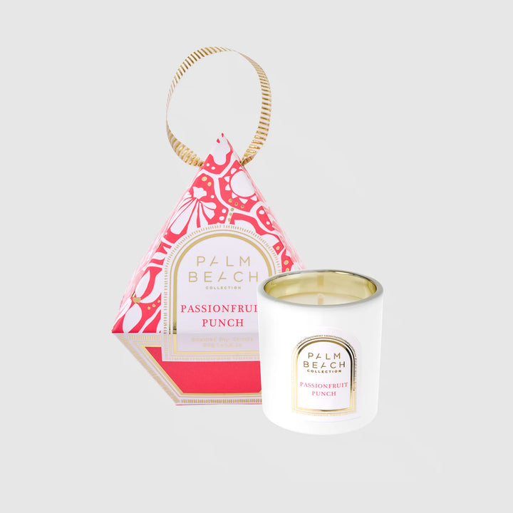 Palm Beach Collection Hanging Bauble Mini Candle 50g Passionfruit Punch