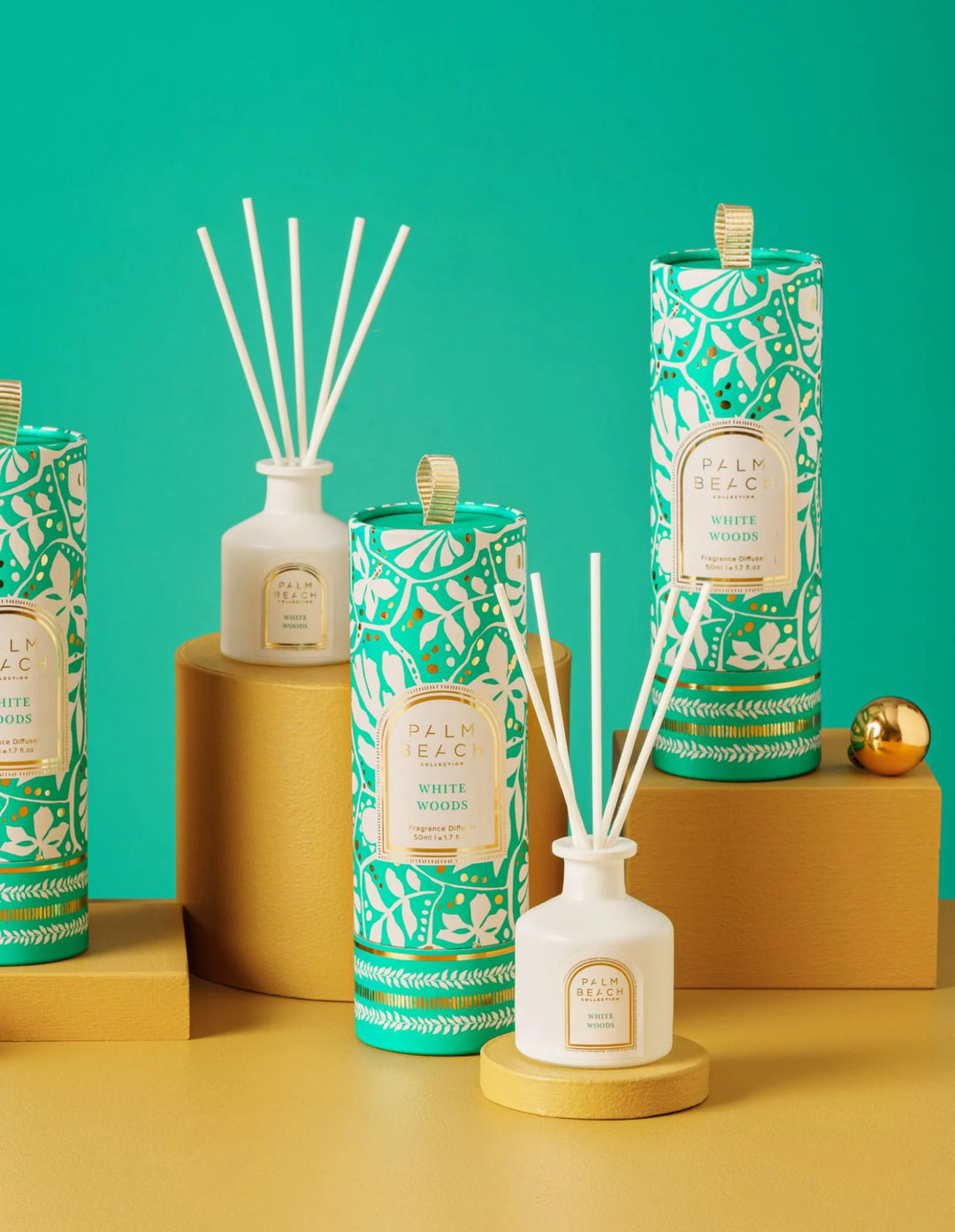 Palm Beach Collection Mini Fragrance Diffuser 50ml White Woods