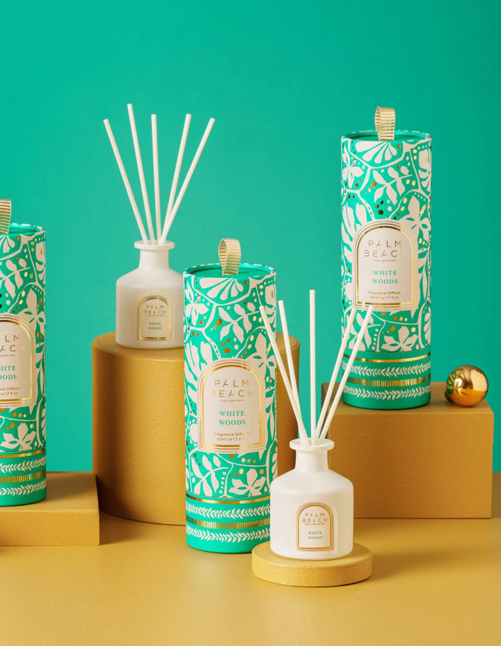Palm Beach Collection Mini Fragrance Diffuser 50ml White Woods