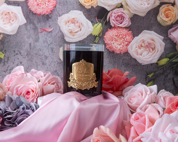 Cote Noire Charante Rose Candle Gold 450g