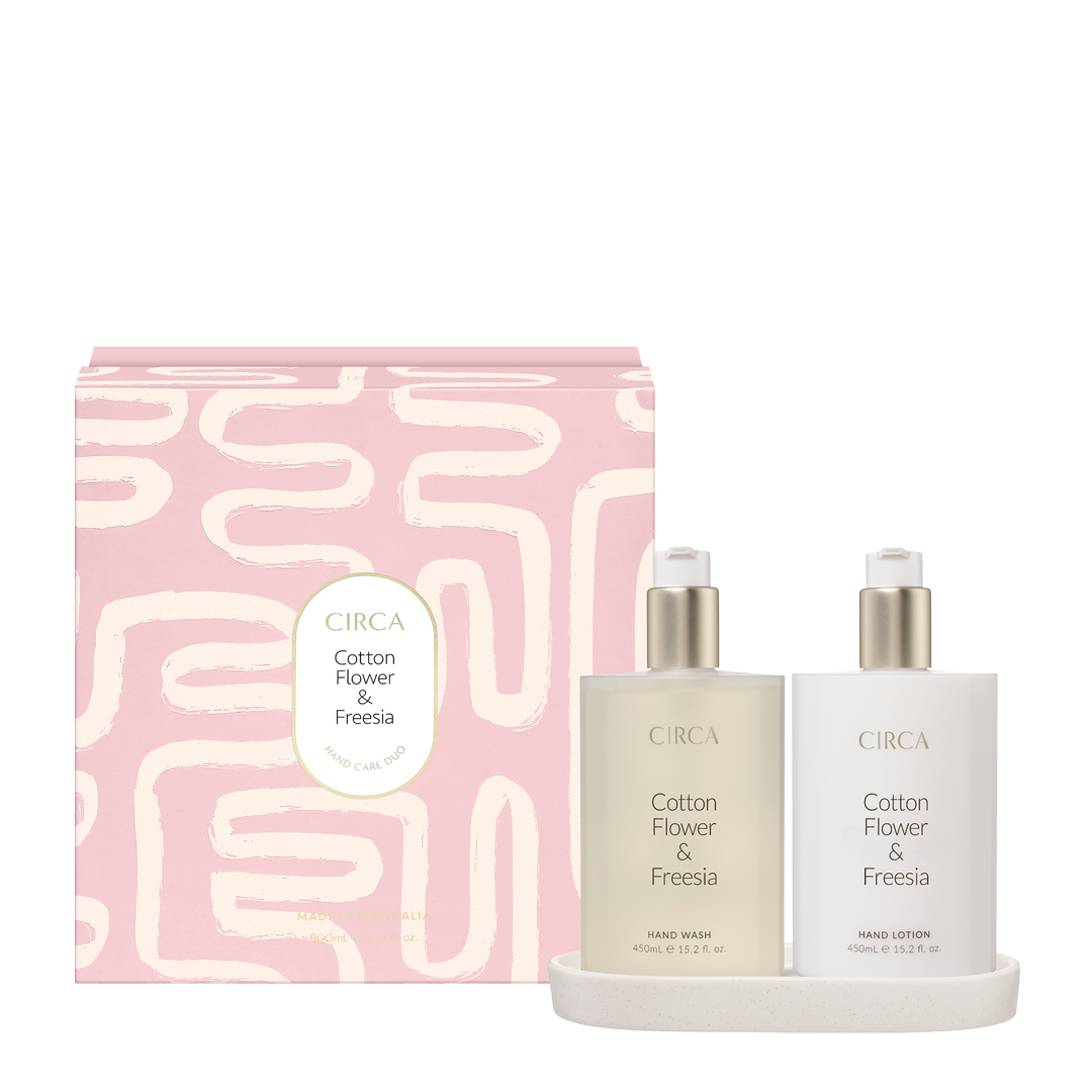 Circa 900ml Hand Duo Set Cotton Flower & Freesia Mothers Day