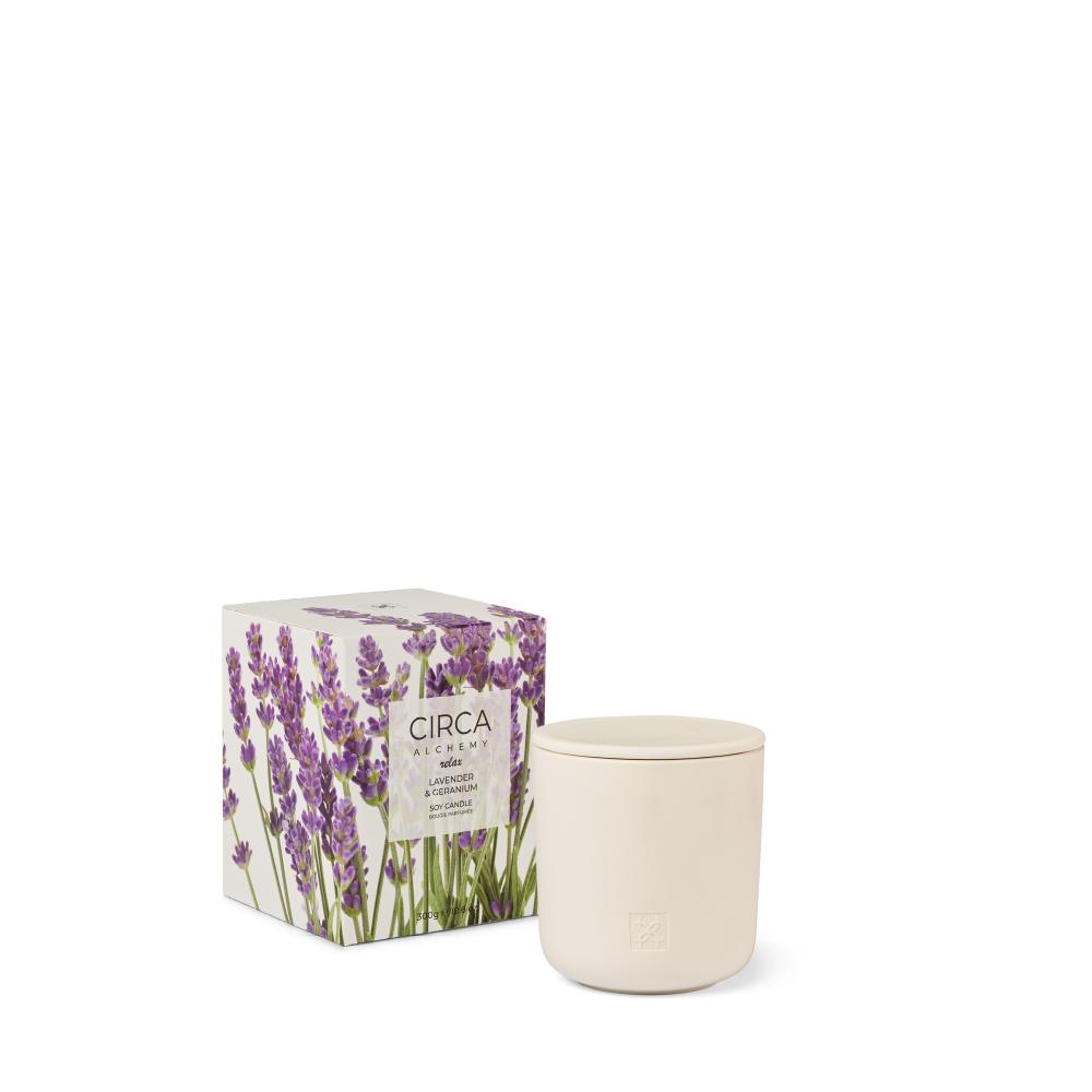 Circa 300G Candle - Alchemy Relax - Lavender & Geranium