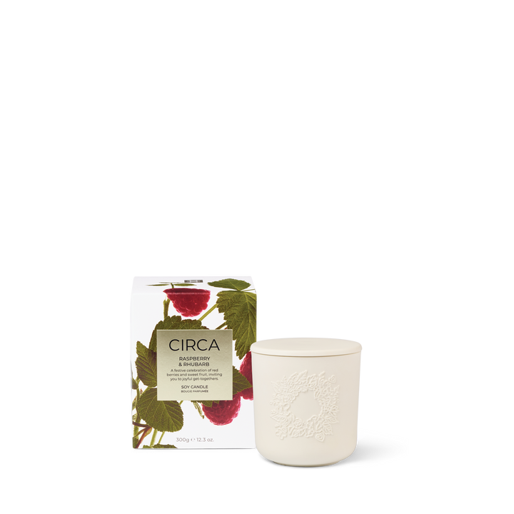 Circa 300g Candle - Raspberry & Rhubarb