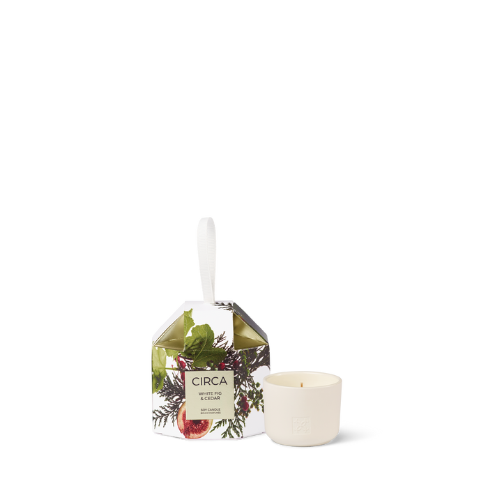 Circa 70g Christmas Bauble Candle - White Fig & Cedar