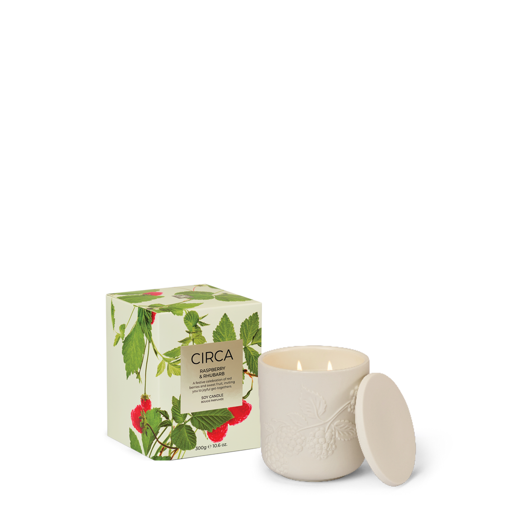 Circa 300g Candle - Christmas - Raspberry &amp; Rhubarb