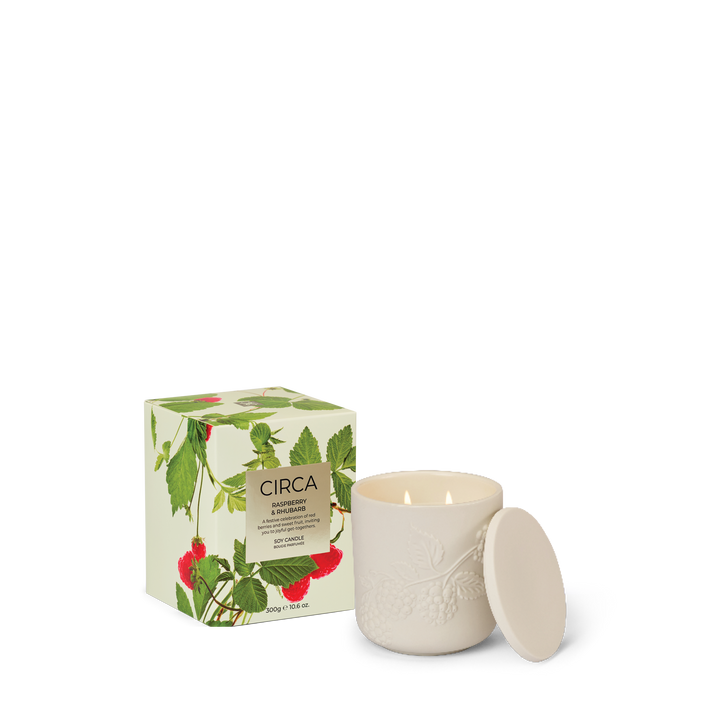 Circa 300g Candle - Christmas - Raspberry &amp; Rhubarb