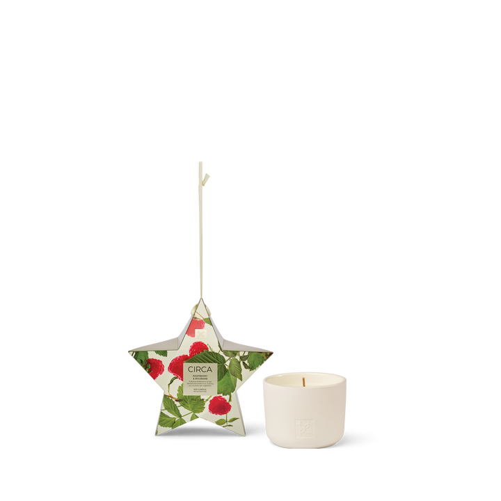 Circa 70g bauble Candle - Christmas - Raspberry &amp; Rhubarb