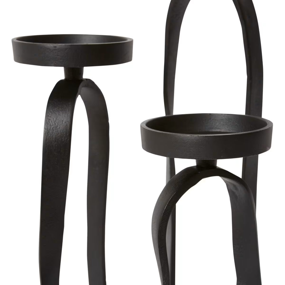 Una Candle Holder 29x28x47cm Black