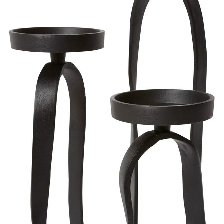 Una Candle Holder 29x28x47cm Black