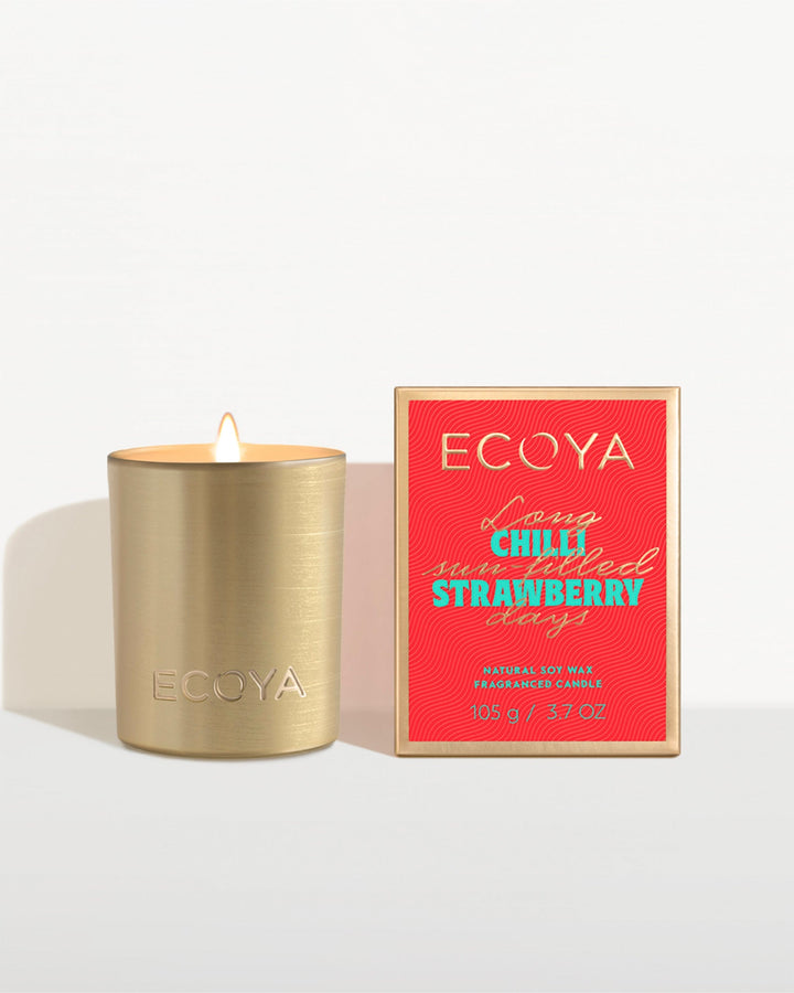 Ecoya Mini Goldie Candle Chilli Strawberry 105G