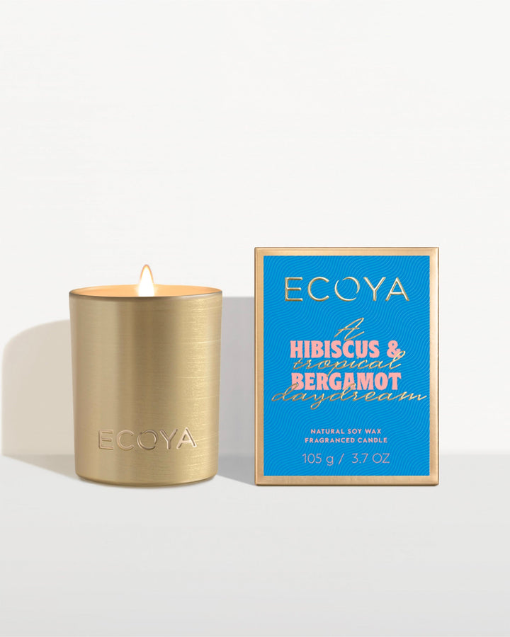 Ecoya Mini Goldie Candle Hibiscus & Bergamot 105G