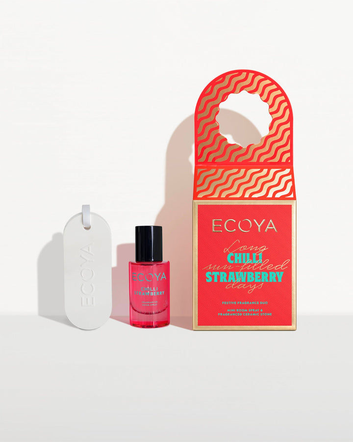 Ecoya Festive Fragrance Duo Chilli Strawberry