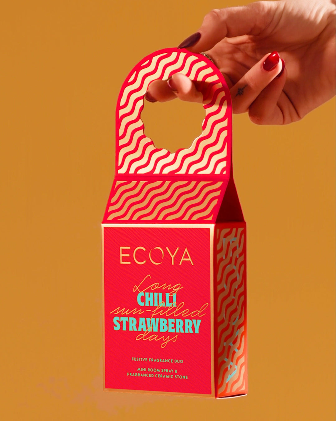Ecoya Festive Fragrance Duo Chilli Strawberry