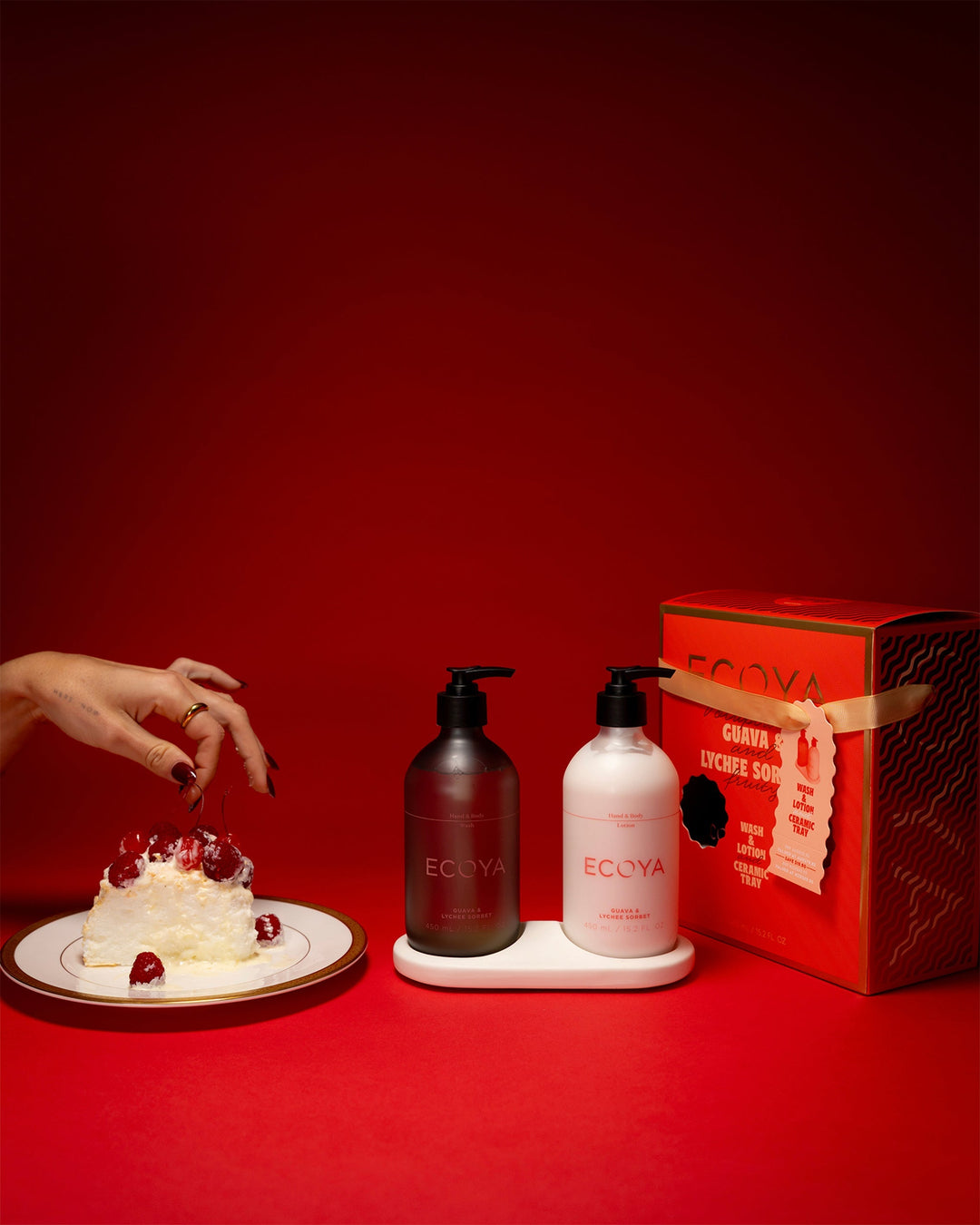 Ecoya Bathroom Gift Set Guava & Lychee Sorbet