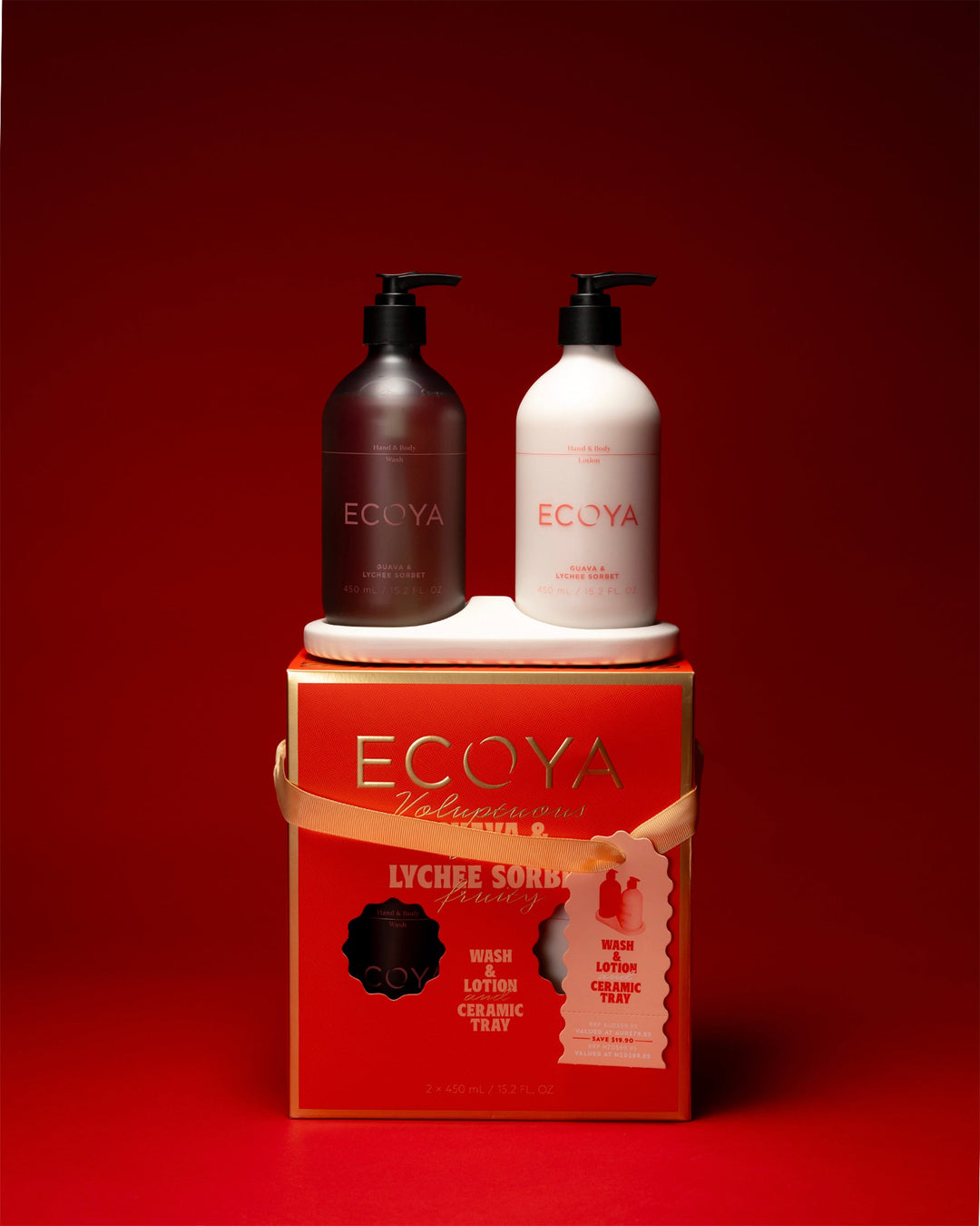 Ecoya Bathroom Gift Set Guava & Lychee Sorbet