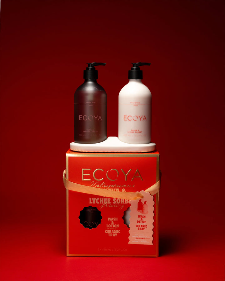 Ecoya Bathroom Gift Set Guava & Lychee Sorbet