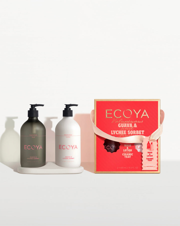 Ecoya Bathroom Gift Set Guava & Lychee Sorbet