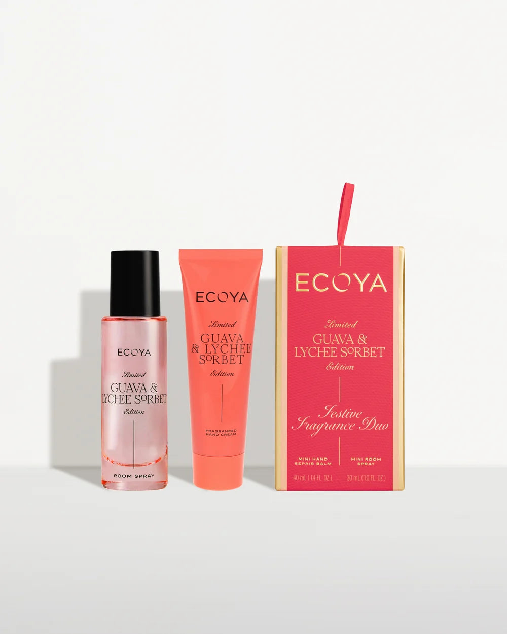 Ecoya Guava &amp; Lychee Sorbet Festive Fragrance Duo