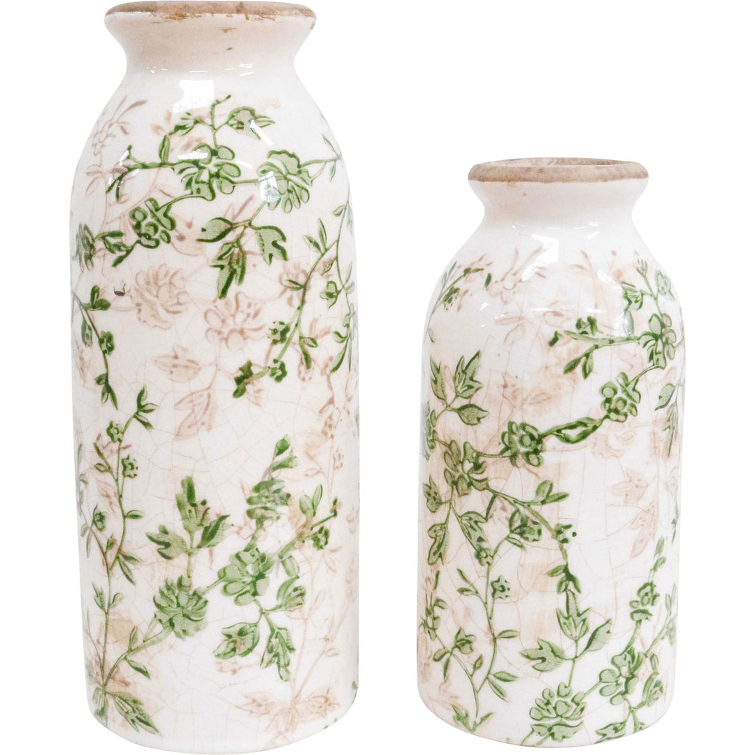 Bud Vase Large Evergreen 8x8x20cm