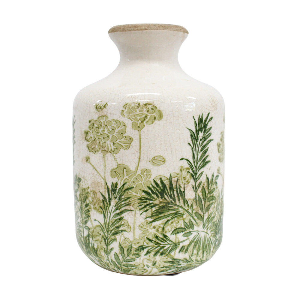 Bud Vase Botanical Green Med