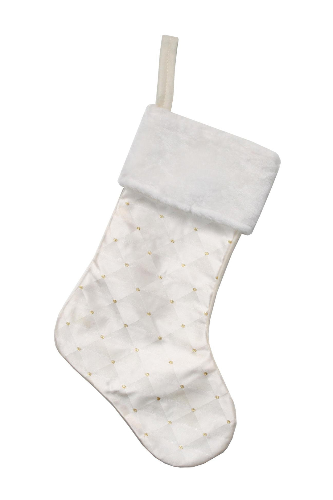 Stocking Lattice Ivory 50cm